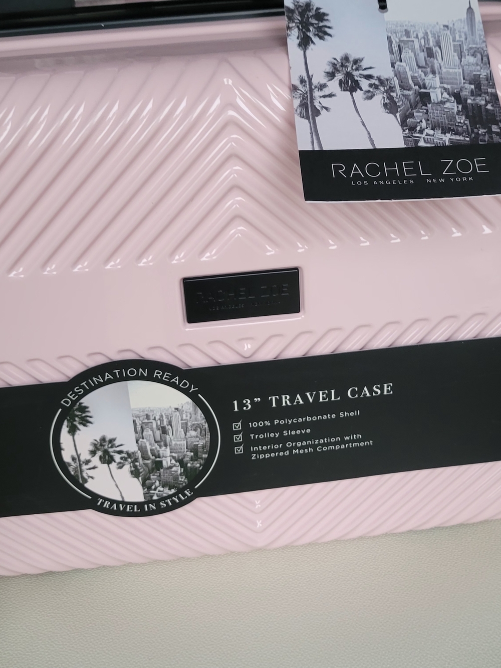 Rachel Zoe 13" Travel Case - Light Pink - Picture 4 of 8